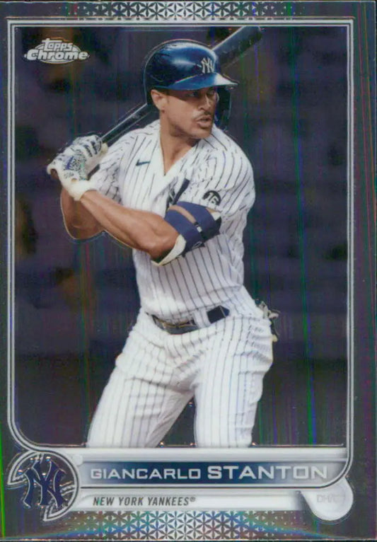 2022 Topps Chrome #139 Giancarlo Stanton NM-MT New York Yankees Baseball Card - Baseball Card Single