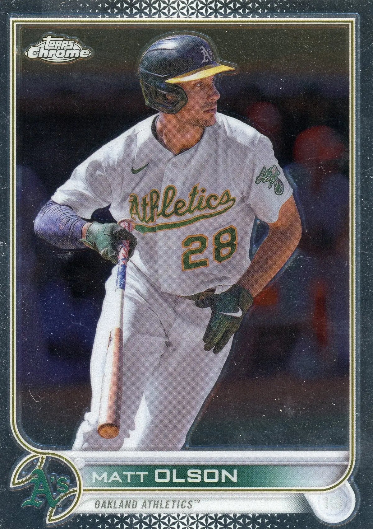 2022 Topps Chrome #148 Matt Olson Oakland Athletics - Baseball Card Single