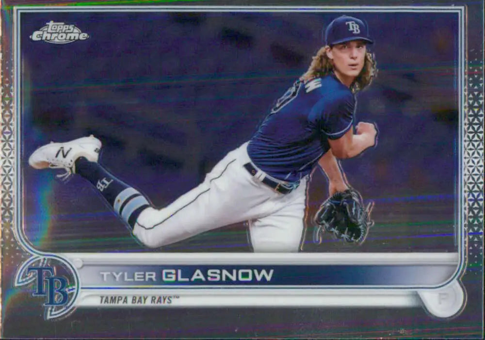 2022 Topps Chrome #152 Tyler Glasnow NM-MT Tampa Bay Rays Baseball Card - Baseball Card Single