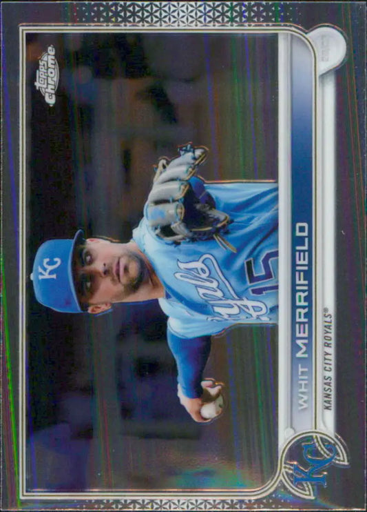 2022 Topps Chrome #154 Whit Merrifield NM-MT Kansas City Royals Baseball Card - Baseball Card Single