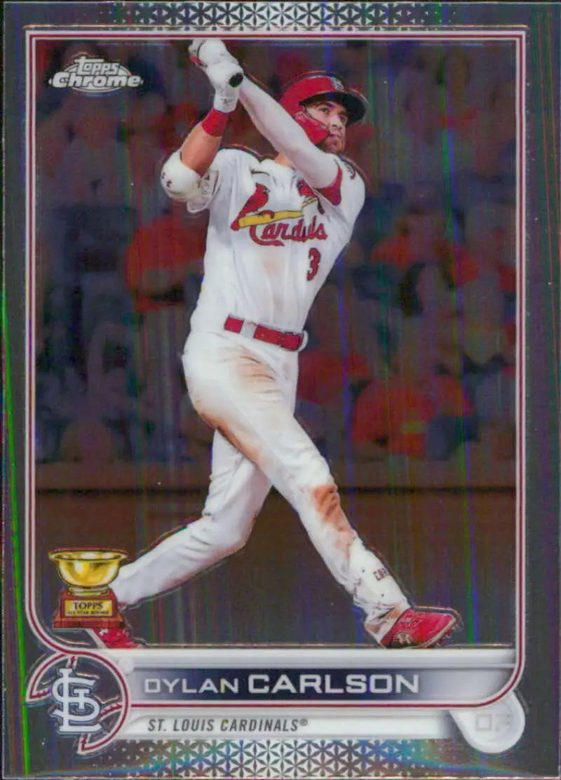 2022 Topps Chrome #158 Dylan Carlson NM-MT St. Louis Cardinals Baseball Card - Baseball Card Single