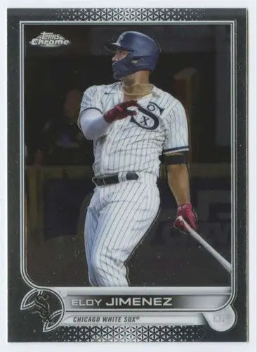Original gloss 2022 Topps Chrome Eloy Jimenez baseball card featuring Eloy Jimenez, White Sox