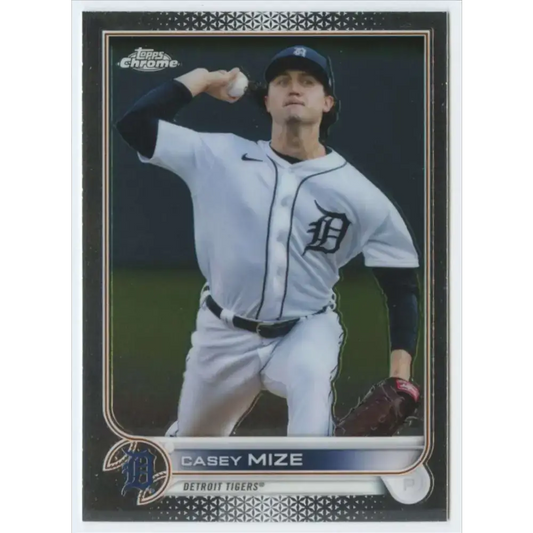 2022 Topps Chrome #162 Casey Mize NM-MT Detroit Tigers Baseball Card - Baseball Card Single