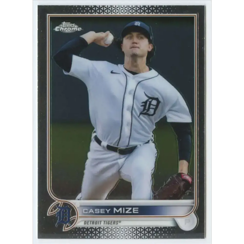 2022 Topps Chrome #162 Casey Mize NM-MT Detroit Tigers Baseball Card - Baseball Card Single