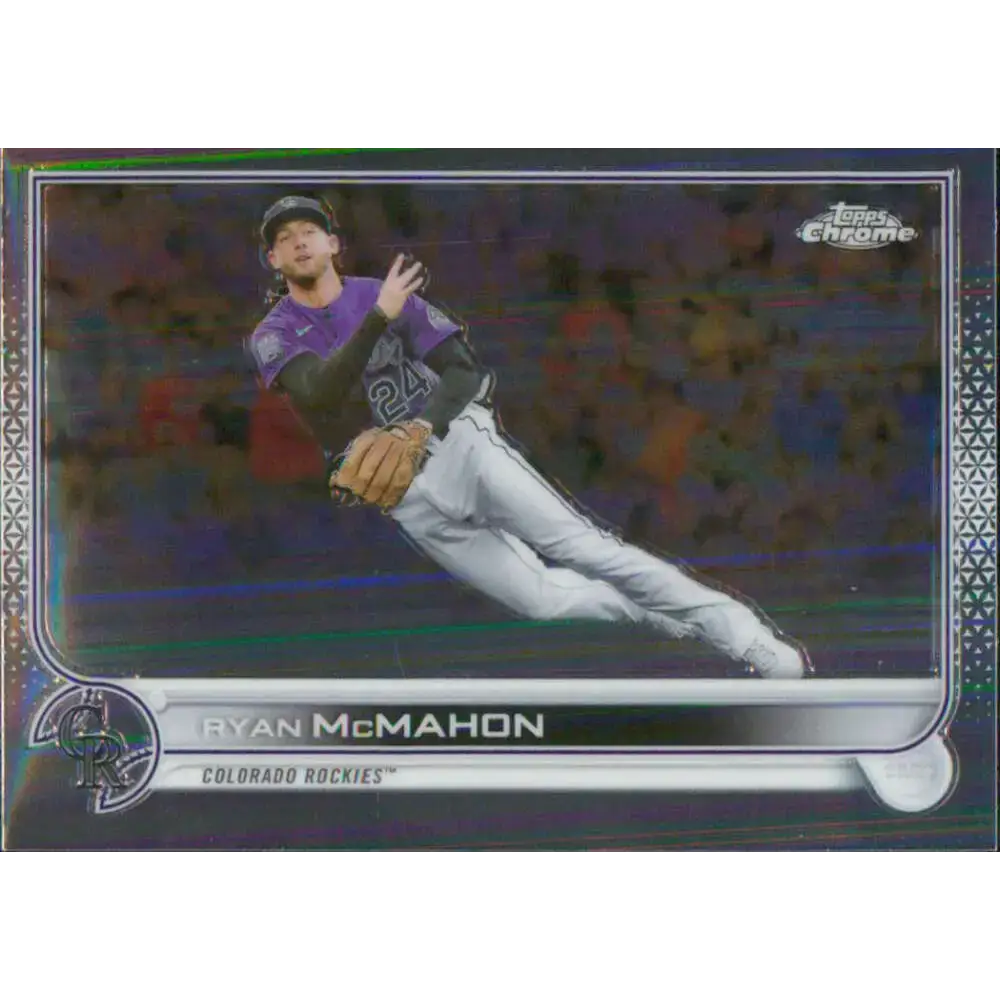 2022 Topps Chrome #163 Ryan McMahon NM-MT Colorado Rockies Baseball Card - Baseball Card Single