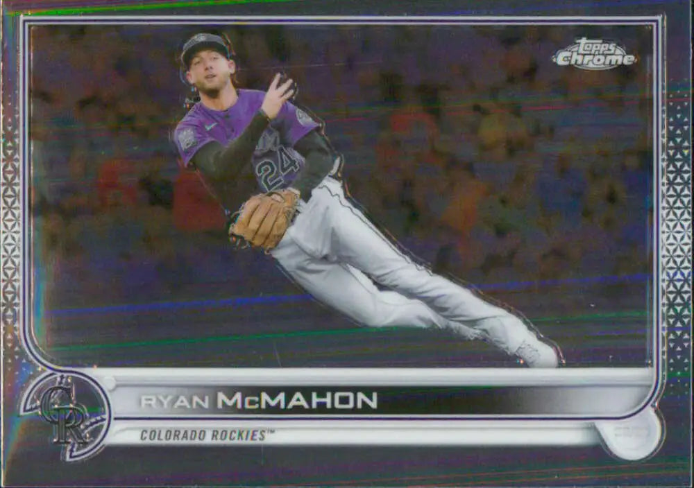 2022 Topps Chrome #163 Ryan McMahon NM-MT Colorado Rockies Baseball Card