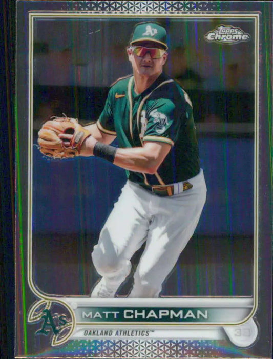 2022 Topps Chrome #168 Matt Chapman NM-MT Oakland Athletics Baseball Card - Baseball Card Single