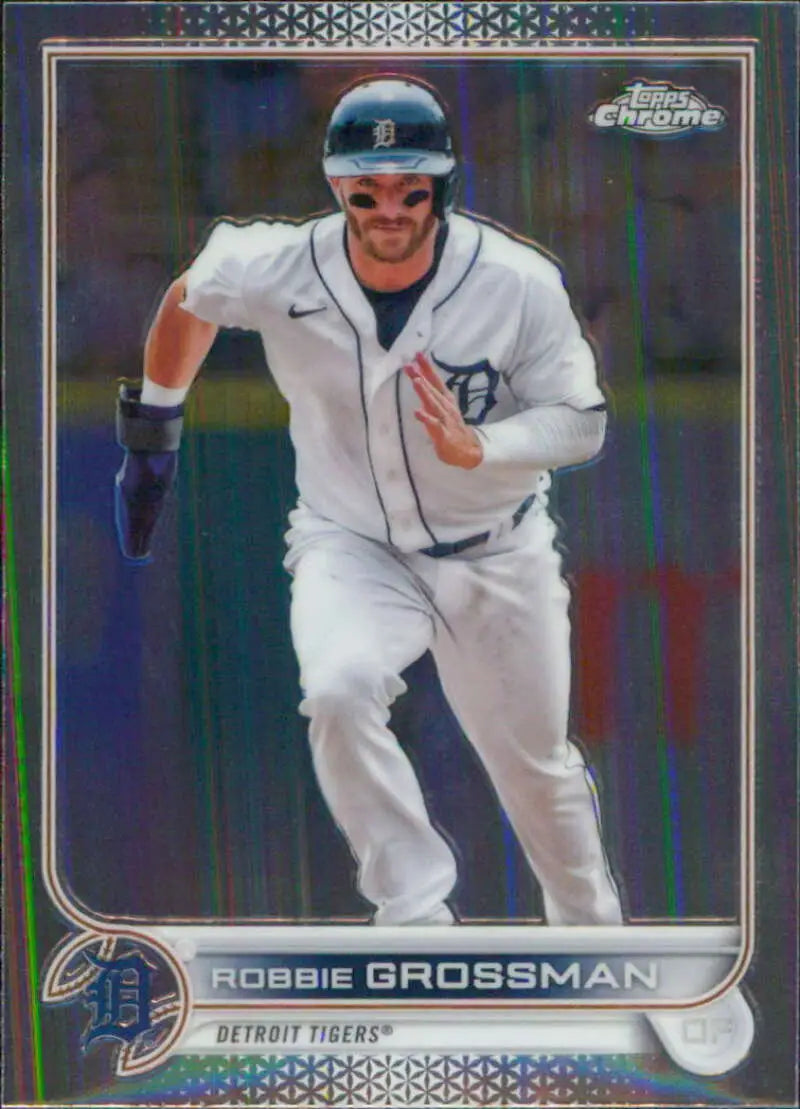 2022 Topps Chrome #169 Robbie Grossman NM-MT Detroit Tigers Baseball Card - Baseball Card Single