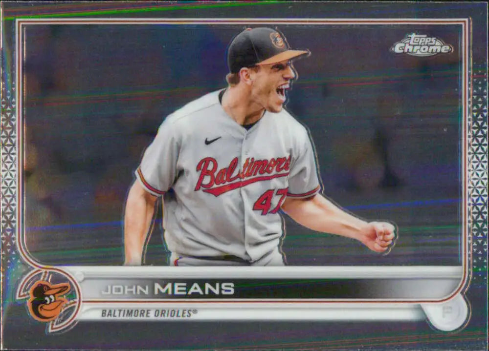 2022 Topps Chrome #176 John Means NM-MT Baltimore Orioles Baseball Card - Baseball Card Single