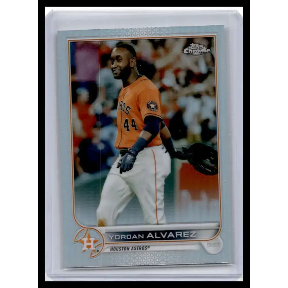 2022 Topps Chrome #180 Yordan Alvarez NM-MT Houston Astros Baseball Card - Baseball Card Single
