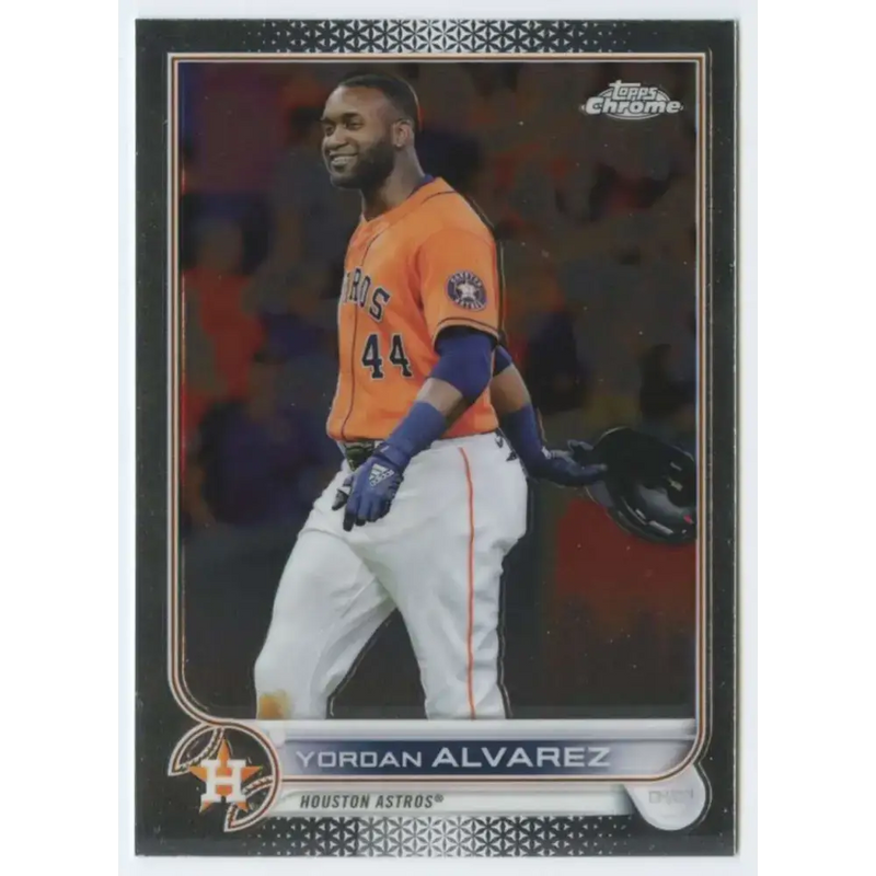 2022 Topps Chrome #180 Yordan Alvarez NM-MT Houston Astros Baseball Card - Baseball Card Single