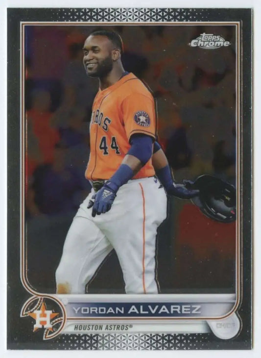 2022 Topps Chrome #180 Yordan Alvarez NM-MT Houston Astros Baseball Card - Baseball Card Single