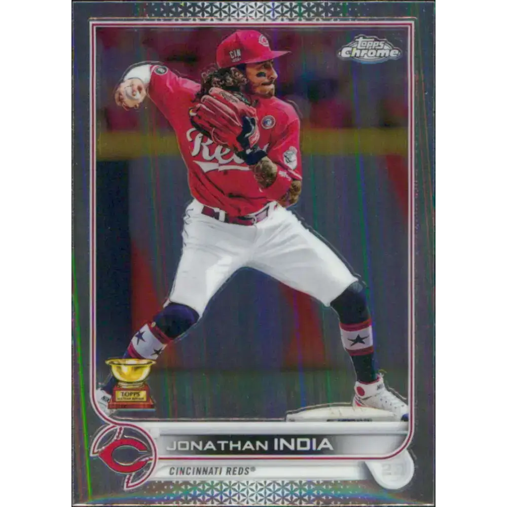 2022 Topps Chrome #182 Jonathan India NM-MT Cincinnati Reds Baseball Card - Baseball Card Single