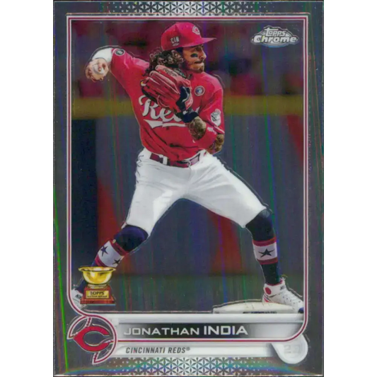 2022 Topps Chrome #182 Jonathan India NM-MT Cincinnati Reds Baseball Card - Baseball Card Single