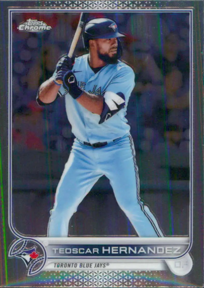 2022 Topps Chrome #185 Teoscar Hernandez NM-MT Toronto Blue Jays Baseball Card - Baseball Card Single
