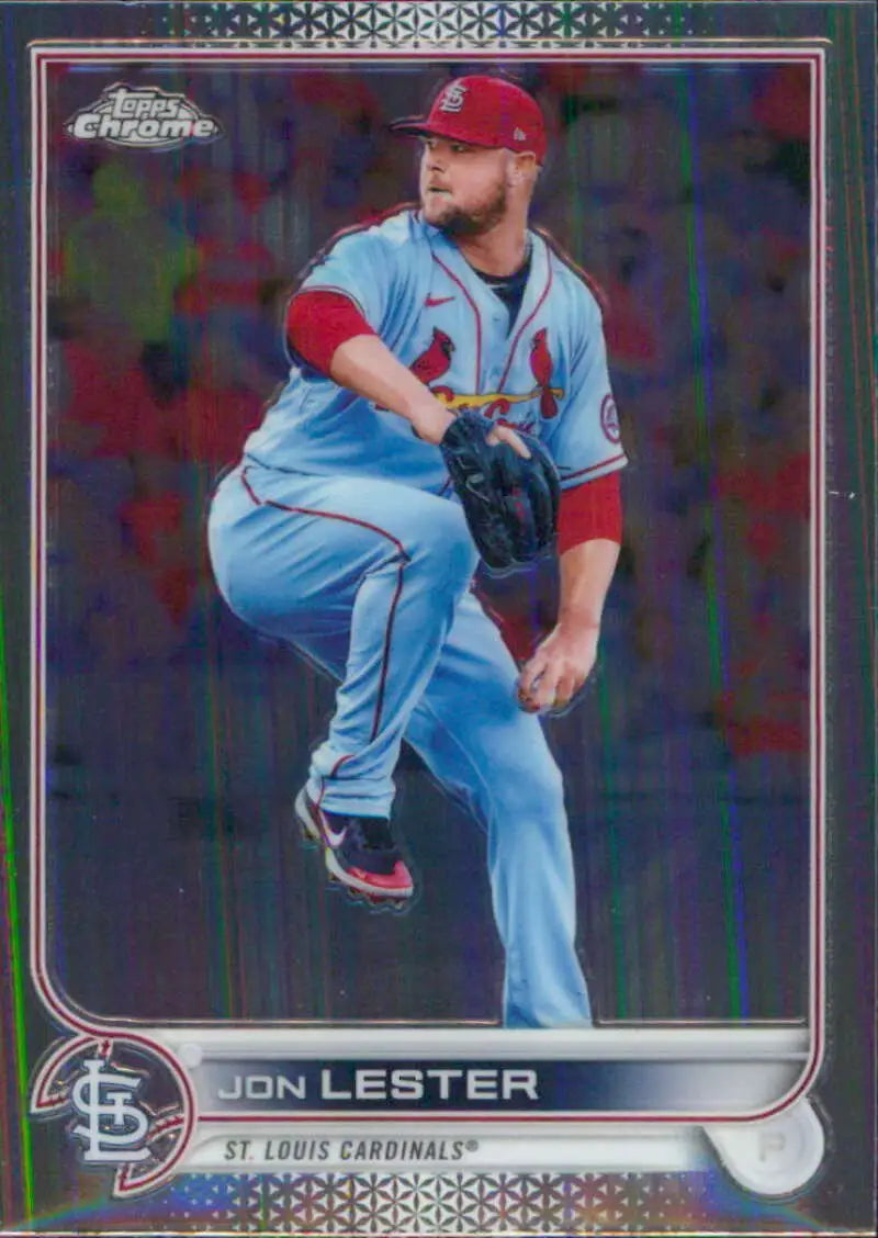 2022 Topps Chrome #187 Jon Lester NM-MT St. Louis Cardinals Baseball Card - Baseball Card Single