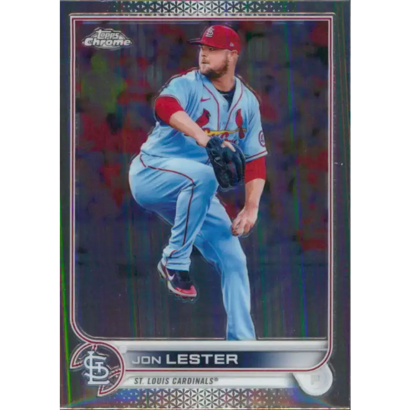 2022 Topps Chrome #187 Jon Lester NM-MT St. Louis Cardinals Baseball Card - Baseball Card Single
