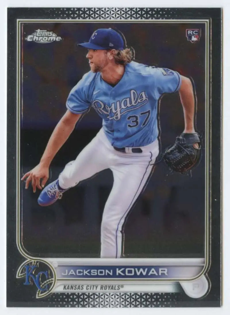 2022 Topps Chrome #188 Jackson Kowar NM-MT RC Rookie Kansas City Royals Baseball Card - Baseball Card Single