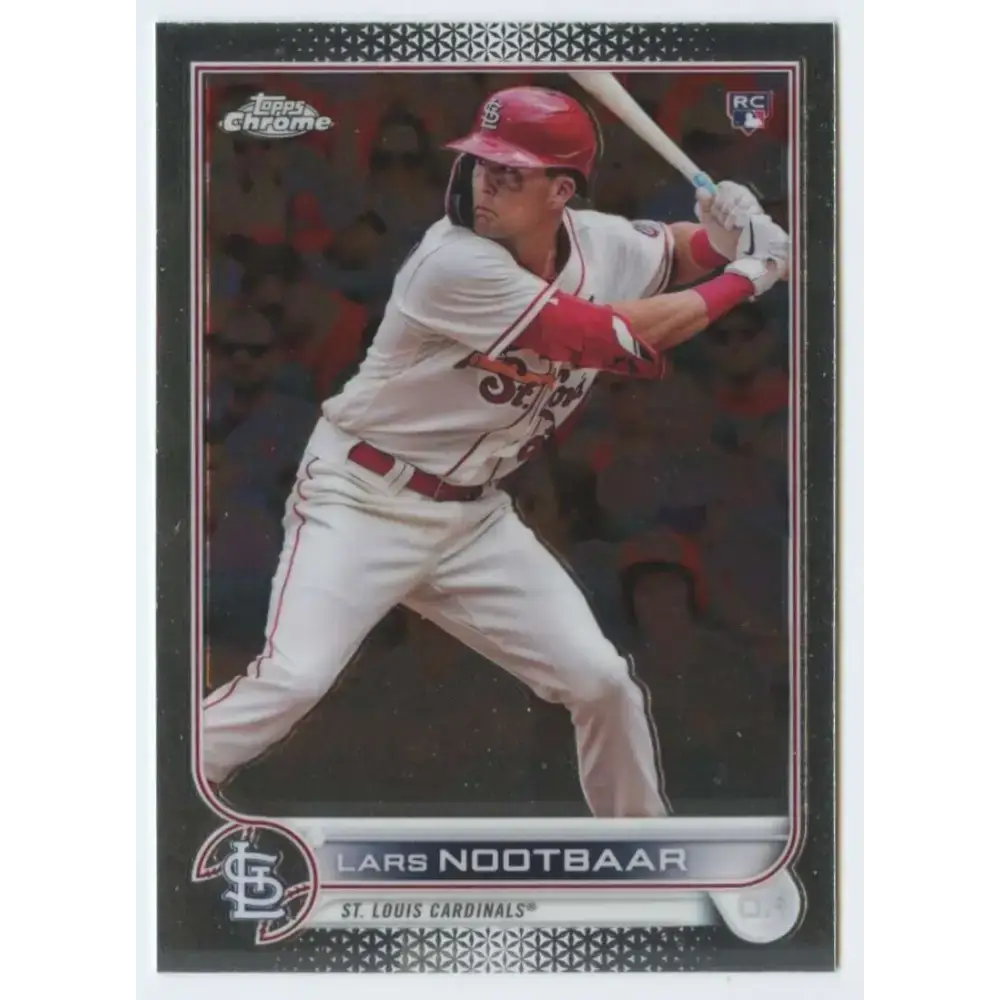 2022 Topps Chrome #19 Lars Nootbaar NM-MT RC Rookie St. Louis Cardinals Baseball Card - Baseball Card Single