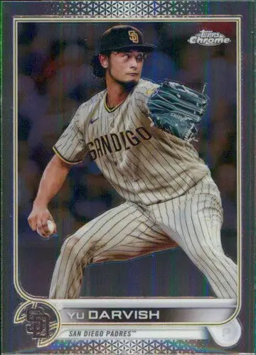 2022 Topps Chrome Yu Darvish baseball card with original gloss Padres ID:47761