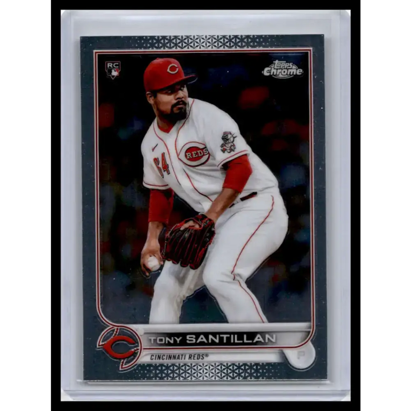 2022 Topps Chrome #193 Tony Santillan NM-MT Cincinnati Reds Baseball Card - Baseball Card Single