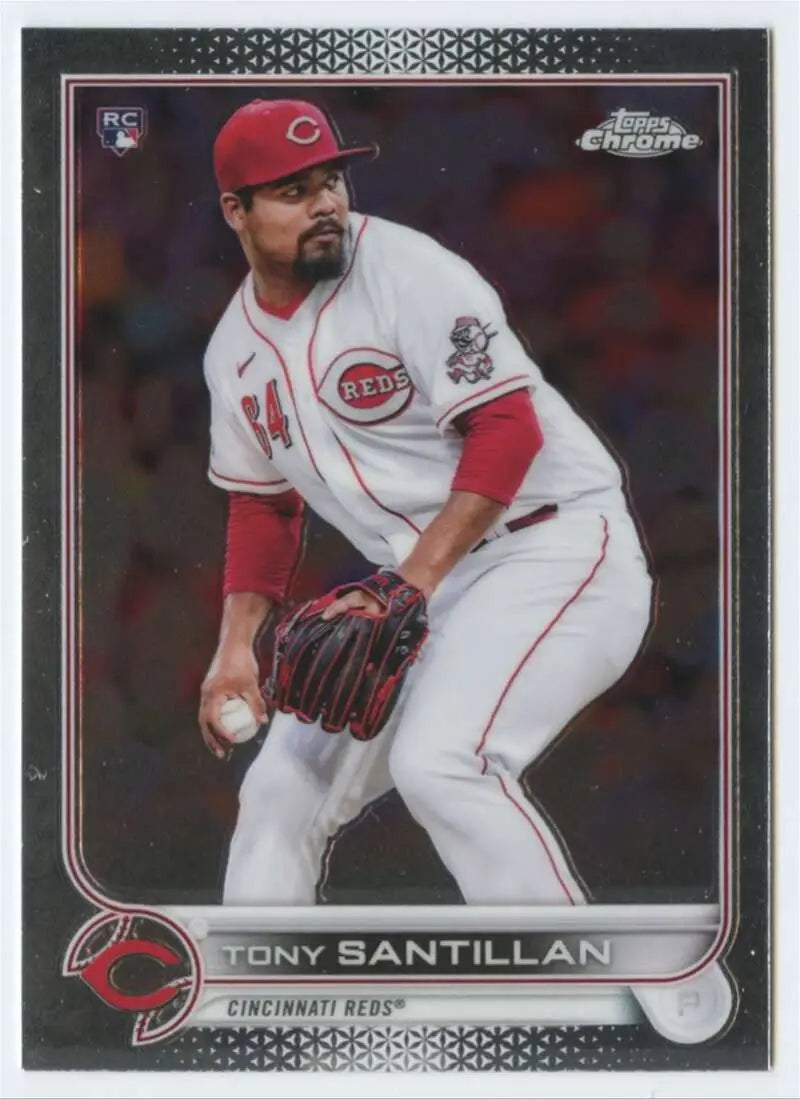 2022 Topps Chrome #193 Tony Santillan NM-MT RC Rookie Cincinnati Reds Baseball Card - Baseball Card Single