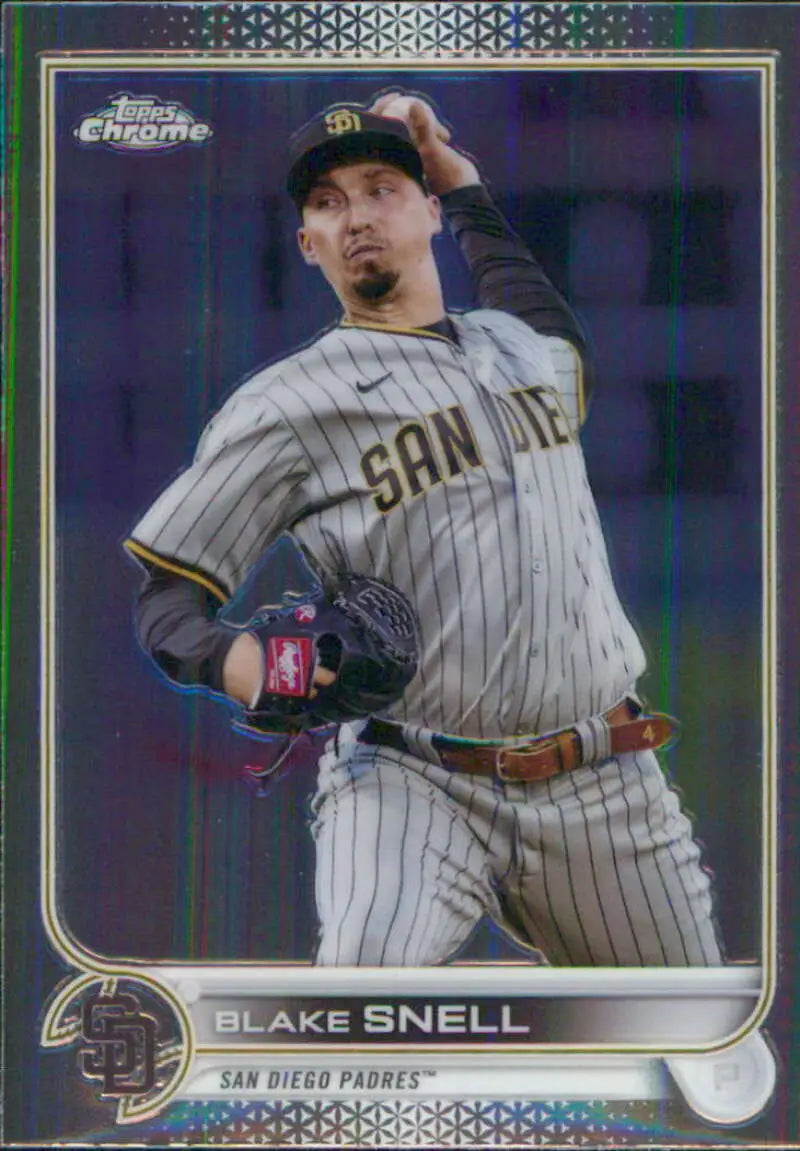 2022 Topps Chrome #196 Blake Snell NM-MT San Diego Padres Baseball Card - Baseball Card Single