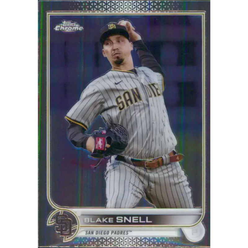 2022 Topps Chrome #196 Blake Snell NM-MT San Diego Padres Baseball Card - Baseball Card Single