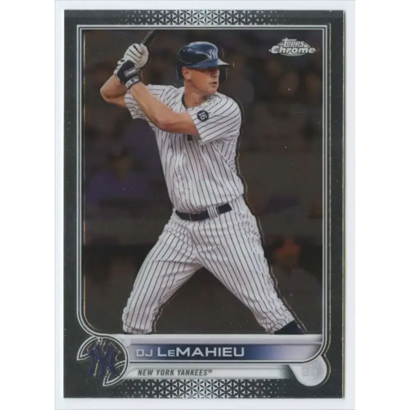 2022 Topps Chrome #20 DJ LeMahieu NM-MT New York Yankees Baseball Card - Baseball Card Single