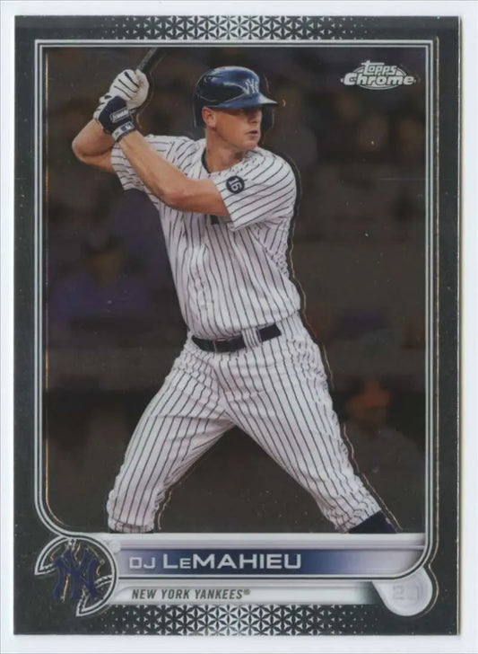 2022 Topps Chrome #20 DJ LeMahieu NM-MT New York Yankees Baseball Card - Baseball Card Single