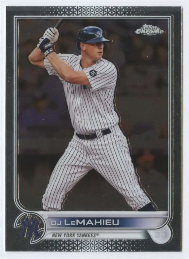 2022 Topps Chrome #20 DJ LeMahieu NM-MT New York Yankees Baseball Card - Baseball Card Single