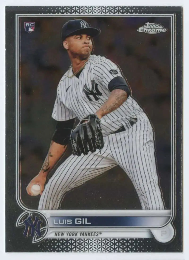 2022 Topps Chrome #202 Luis Gil NM-MT RC Rookie New York Yankees Baseball Card - Baseball Card Single