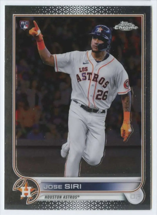 2022 Topps Chrome #204 Jose Siri NM-MT RC Rookie Houston Astros Baseball Card - Baseball Card Single