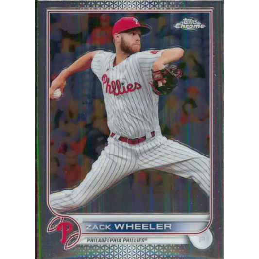 2022 Topps Chrome #207 Zack Wheeler NM-MT Philadelphia Phillies Baseball Card - Baseball Card Single