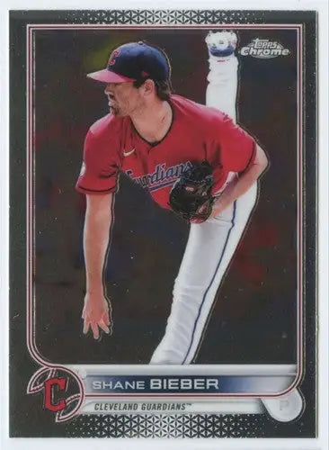 2022 Topps Chrome #208 Shane Bieber NM-MT Guardians ID:51636 - Baseball Card Single