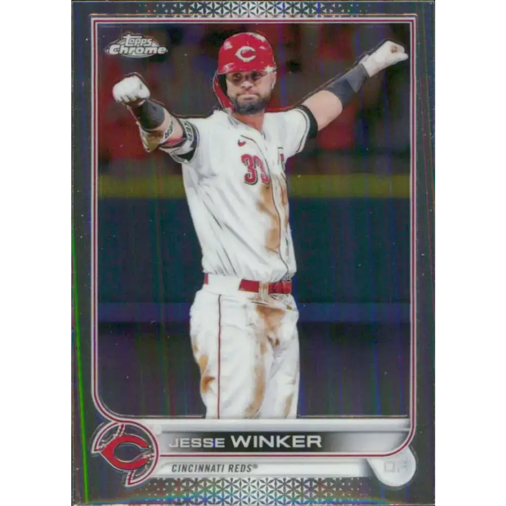 2022 Topps Chrome #21 Jesse Winker NM-MT Cincinnati Reds Baseball Card - Baseball Card Single