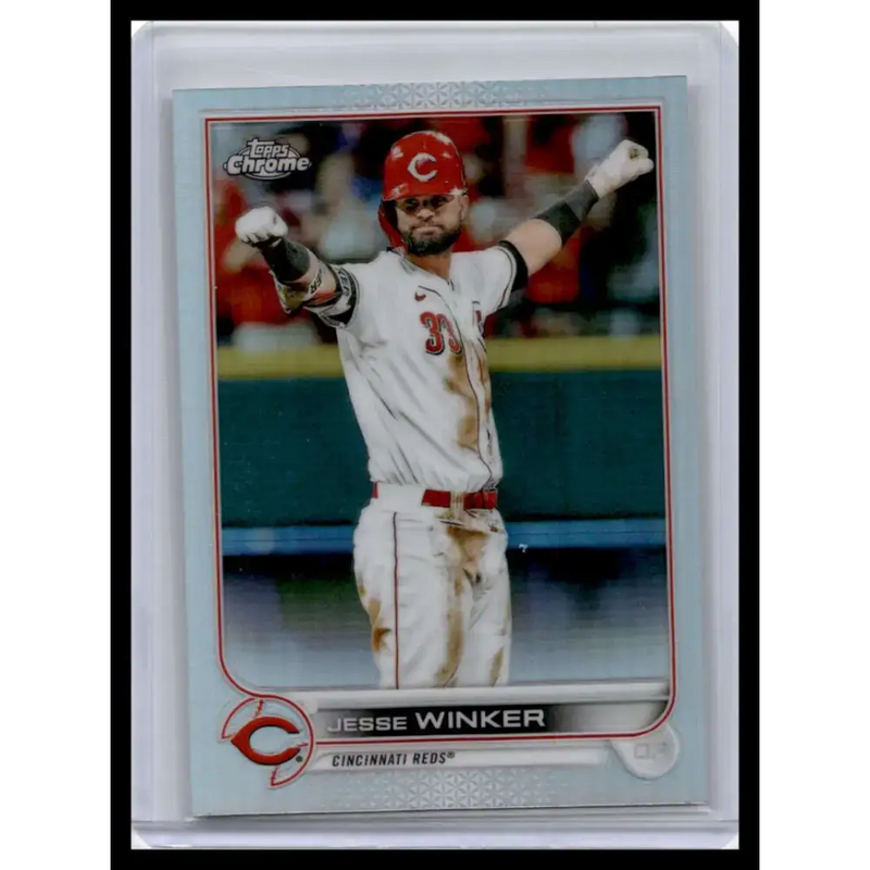 2022 Topps Chrome #21 Jesse Winker NM-MT Cincinnati Reds Baseball Card - Baseball Card Single
