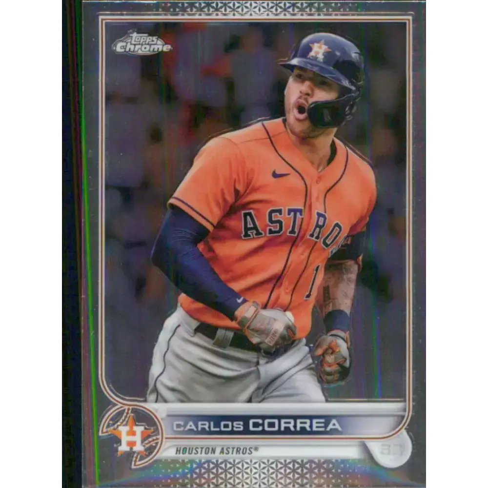 2022 Topps Chrome #213 Carlos Correa NM-MT Houston Astros Baseball Card - Baseball Card Single