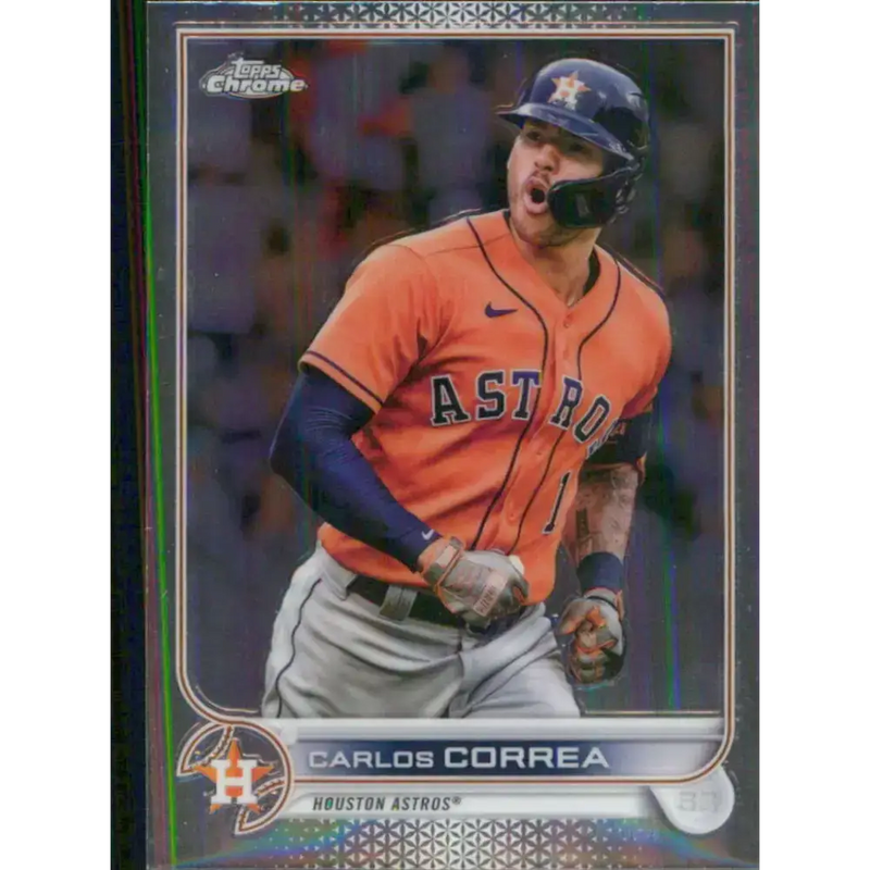 2022 Topps Chrome #213 Carlos Correa NM-MT Houston Astros Baseball Card - Baseball Card Single