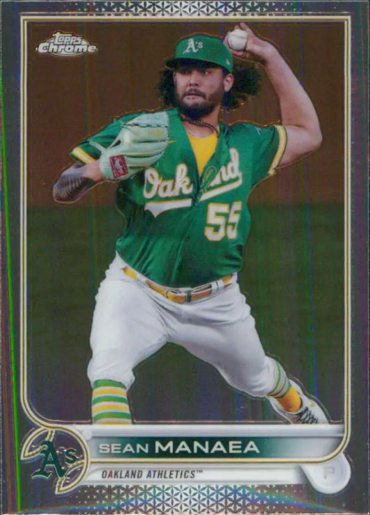 2022 Topps Chrome #217 Sean Manaea NM-MT Oakland Athletics Baseball Card - Baseball Card Single