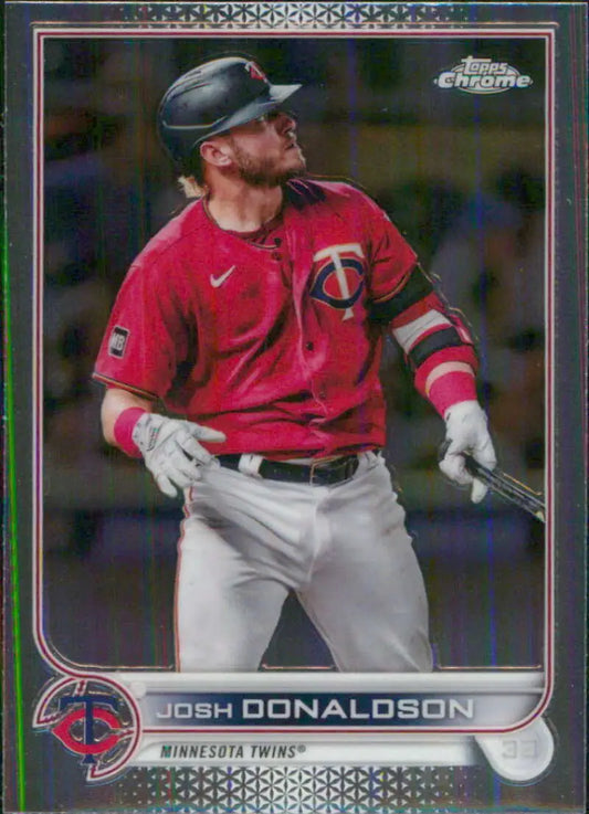 2022 Topps Chrome #22 Josh Donaldson NM-MT Minnesota Twins Baseball Card - Baseball Card Single