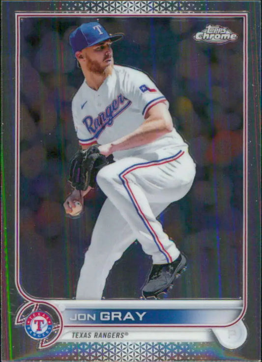 2022 Topps Chrome #23 Jon Gray NM-MT Texas Rangers Baseball Card - Baseball Card Single