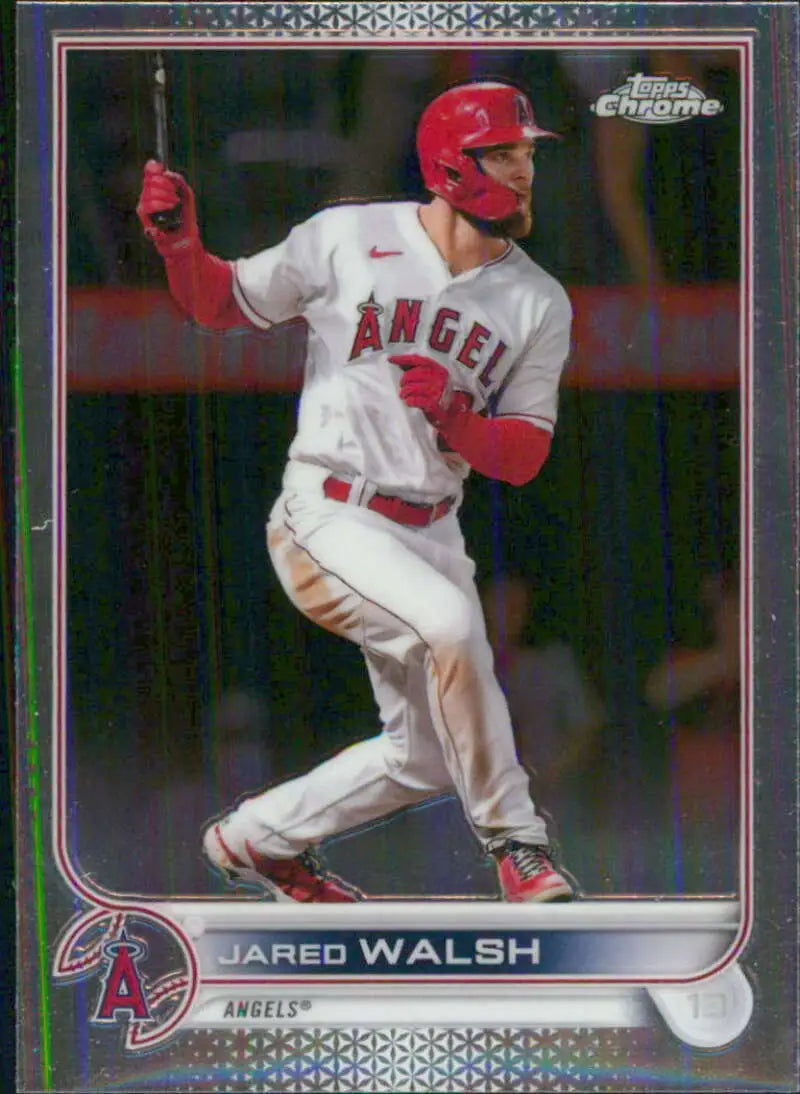 2022 Topps Chrome #24 Jared Walsh NM-MT Los Angeles Angels Baseball Card - Baseball Card Single