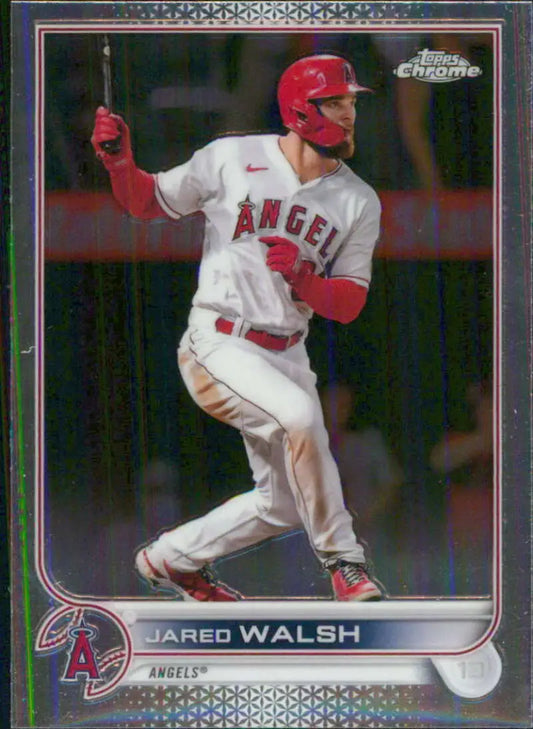 2022 Topps Chrome #24 Jared Walsh NM-MT Los Angeles Angels Baseball Card - Baseball Card Single