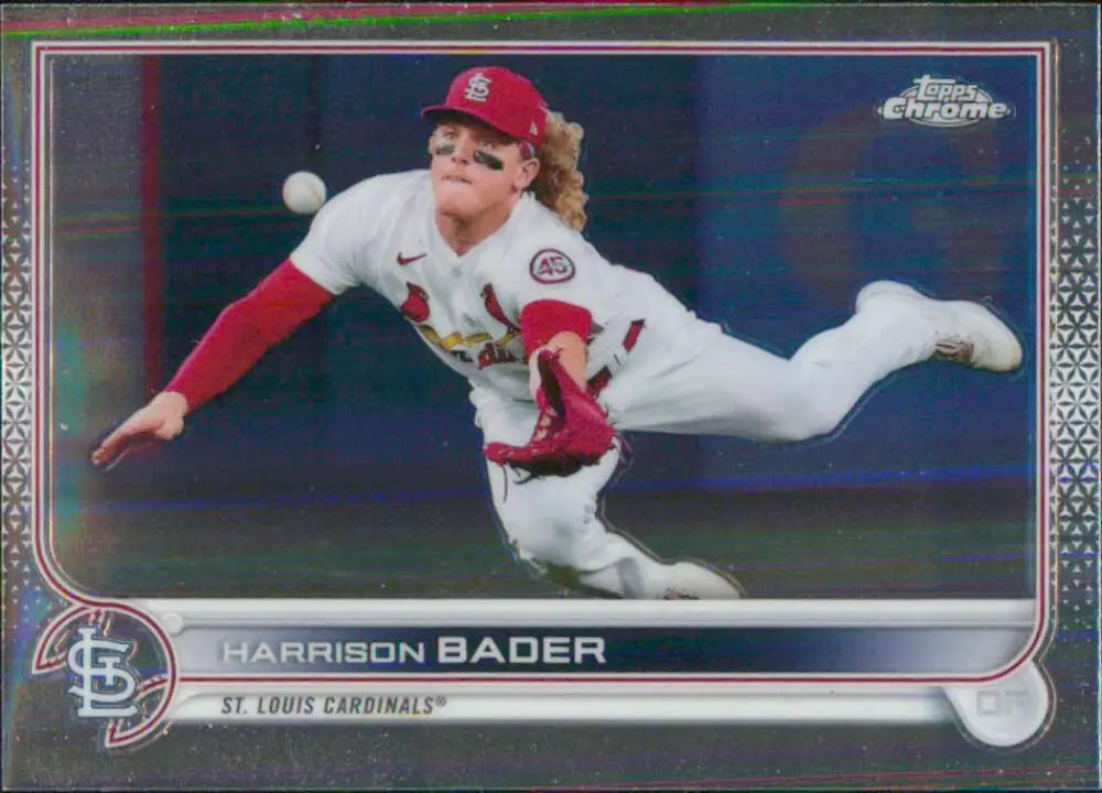 2022 Topps Chrome #31 Harrison Bader NM-MT St. Louis Cardinals Baseball Card - Baseball Card Single