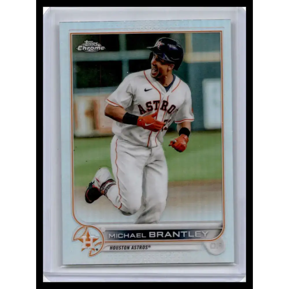 2022 Topps Chrome #34 Michael Brantley NM-MT Houston Astros Baseball Card - Baseball Card Single