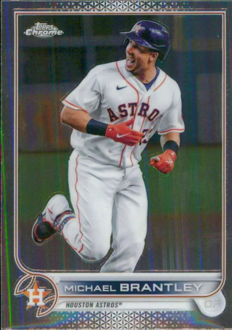 2022 Topps Chrome #34 Michael Brantley NM-MT Houston Astros Baseball Card - Baseball Card Single