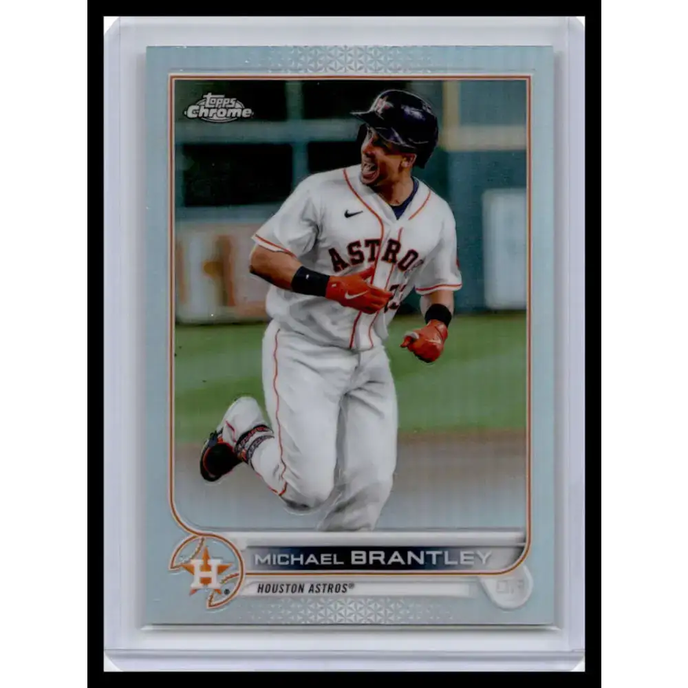 2022 Topps Chrome #34 Michael Brantley NM-MT Houston Astros Baseball Card - Baseball Card Single