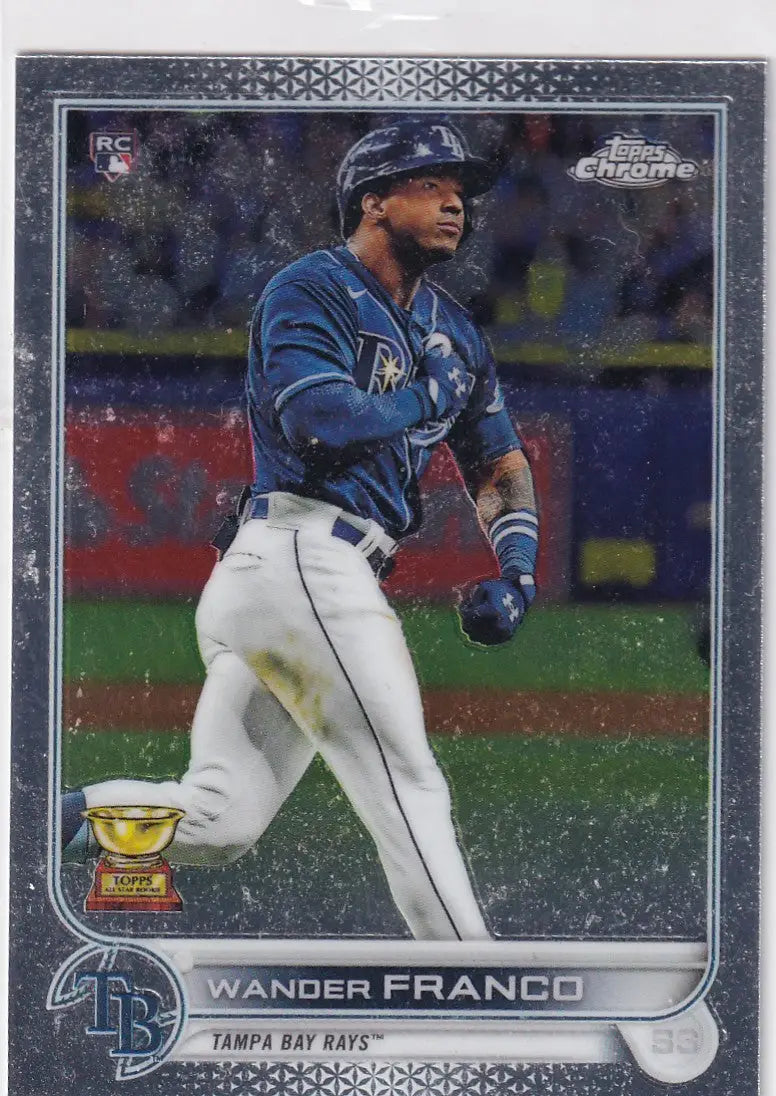 2022 TOPPS CHROME #35 WANDER FRANCO- TAMPA BAY RAYS - Baseball Card Single