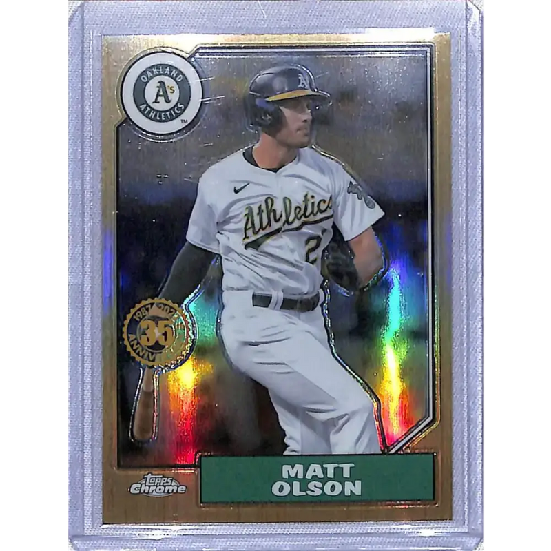 2022 Topps Chrome 35th #87BC-15 Matt Olson NM-MT Oakland Athletics - Baseball Card Single